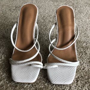 White SHEIN heels NEVER WORN